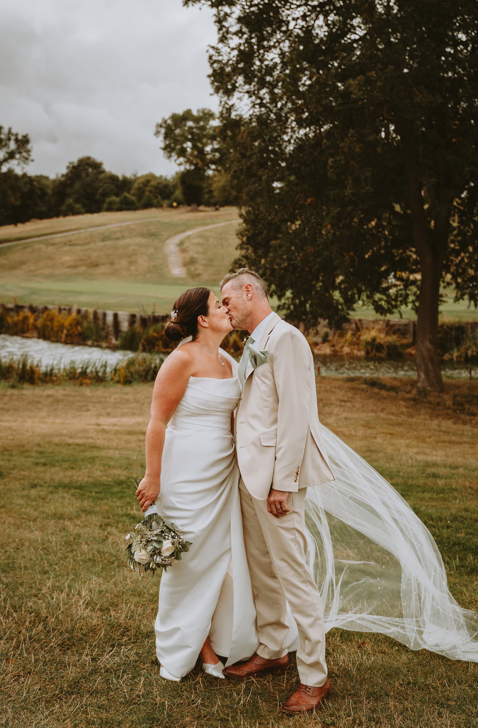 Bride and groom portrait